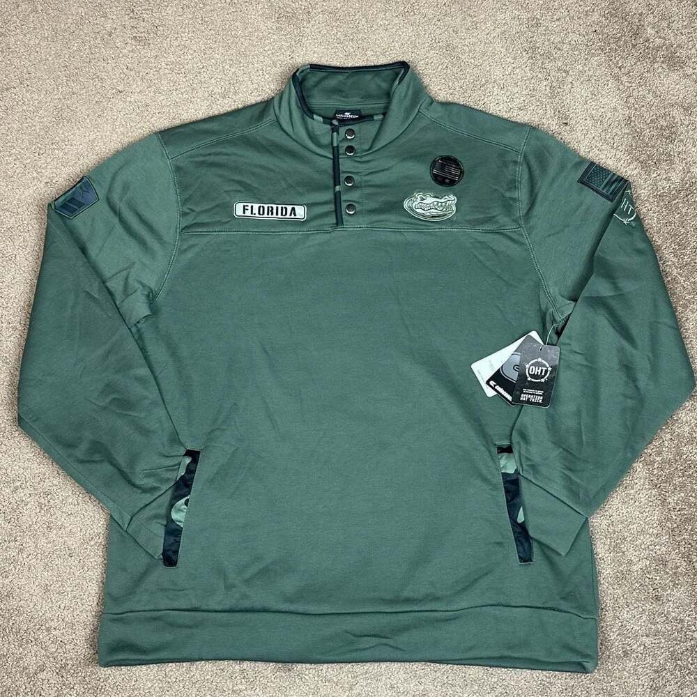 NWT Florida Gators Colosseum OHT Military Appreciation Digit Quarter-Snap Jacket